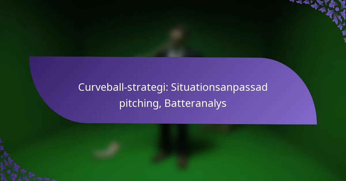 Curveball-strategi: Situationsanpassad pitching, Batteranalys