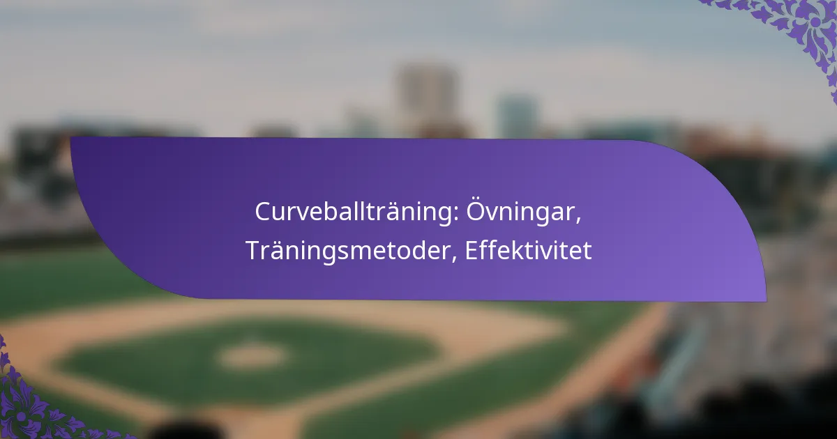 Curveballträning: Övningar, Träningsmetoder, Effektivitet